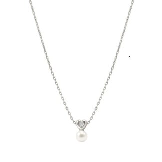 Bracciale/Collana Nomination Pearls Loop in Acciaio con Cuore e Perla