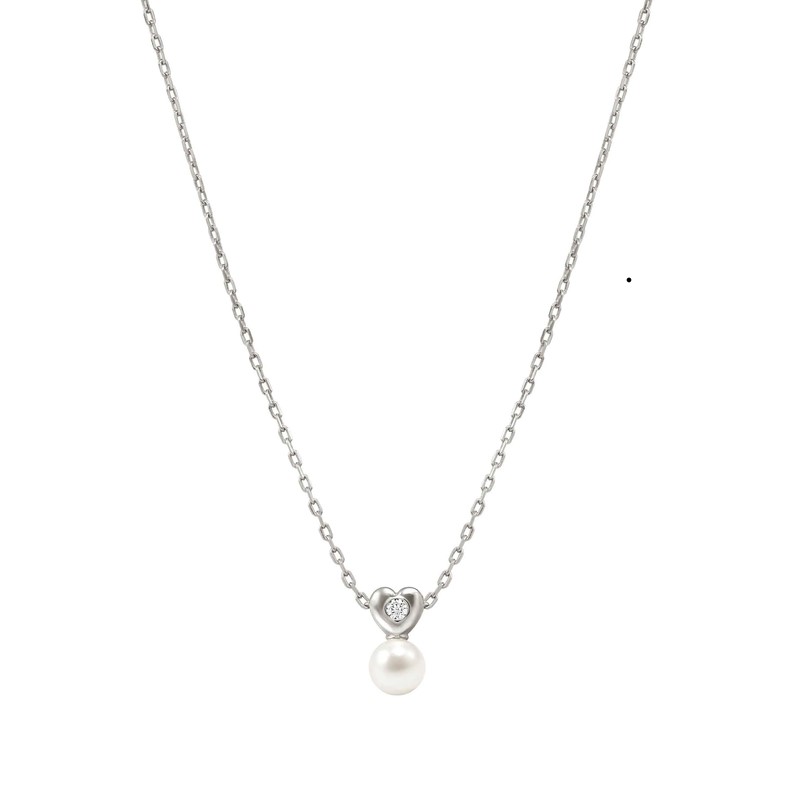 Bracciale/Collana Nomination Pearls Loop in Acciaio con Cuore e Perla