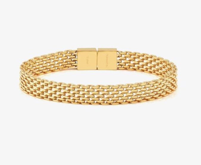 Bracciale Nomination Wear Style in Acciaio Placcato Oro a Maglia Milanese