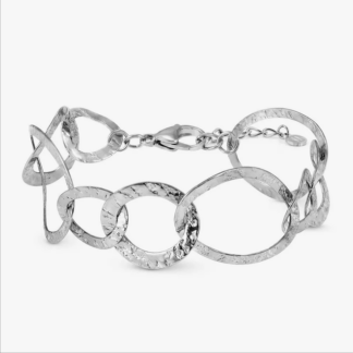 Bracciale Nomination Wear Style in Acciaio con Maglie Grandi Martellate